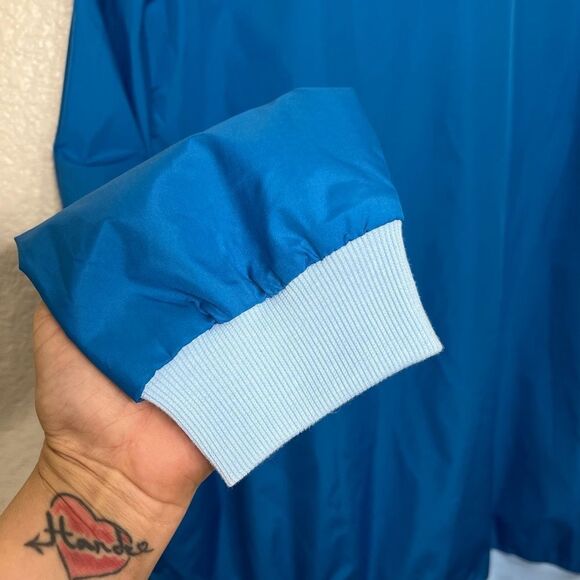 Strange Planet Nathan Pyle Alien Bubbles Blue and Pink Bomber Windbreaker Jacket - Picture 10 of 12